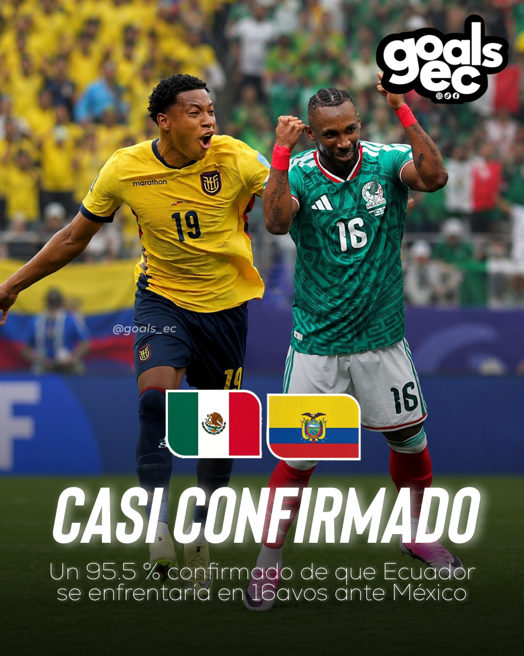 🇪🇨🔥 ¡Se viene un Ecuador vs. México! El duelo que está a un paso de hacerse realidad en los dieciseisavos del Mundial