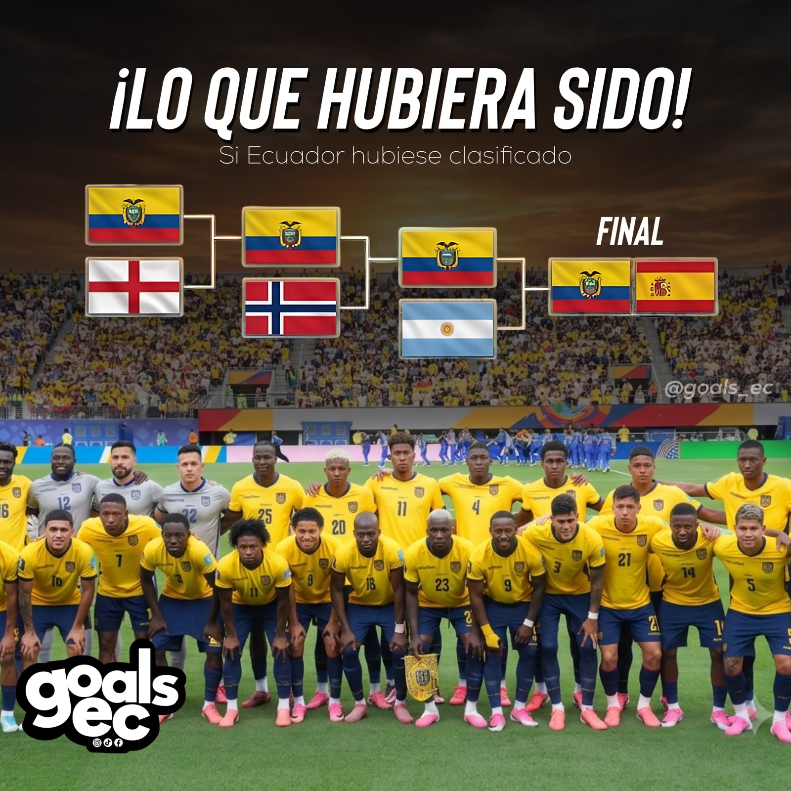 Lo que pudo ser: el histórico camino que habría llevado a Ecuador hasta la final del Mundial 2026