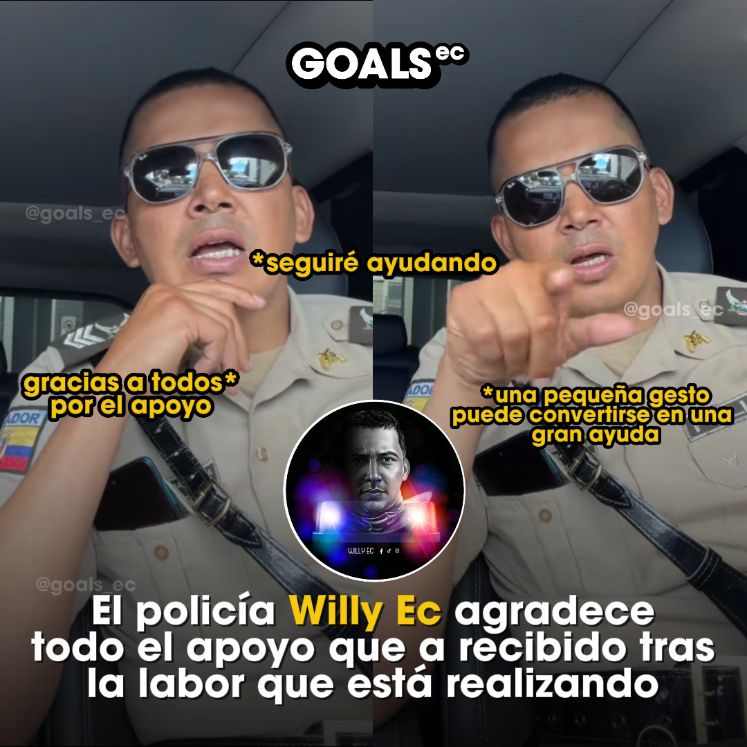 Policía Willy agradece el apoyo de la comunidad en redes sociales