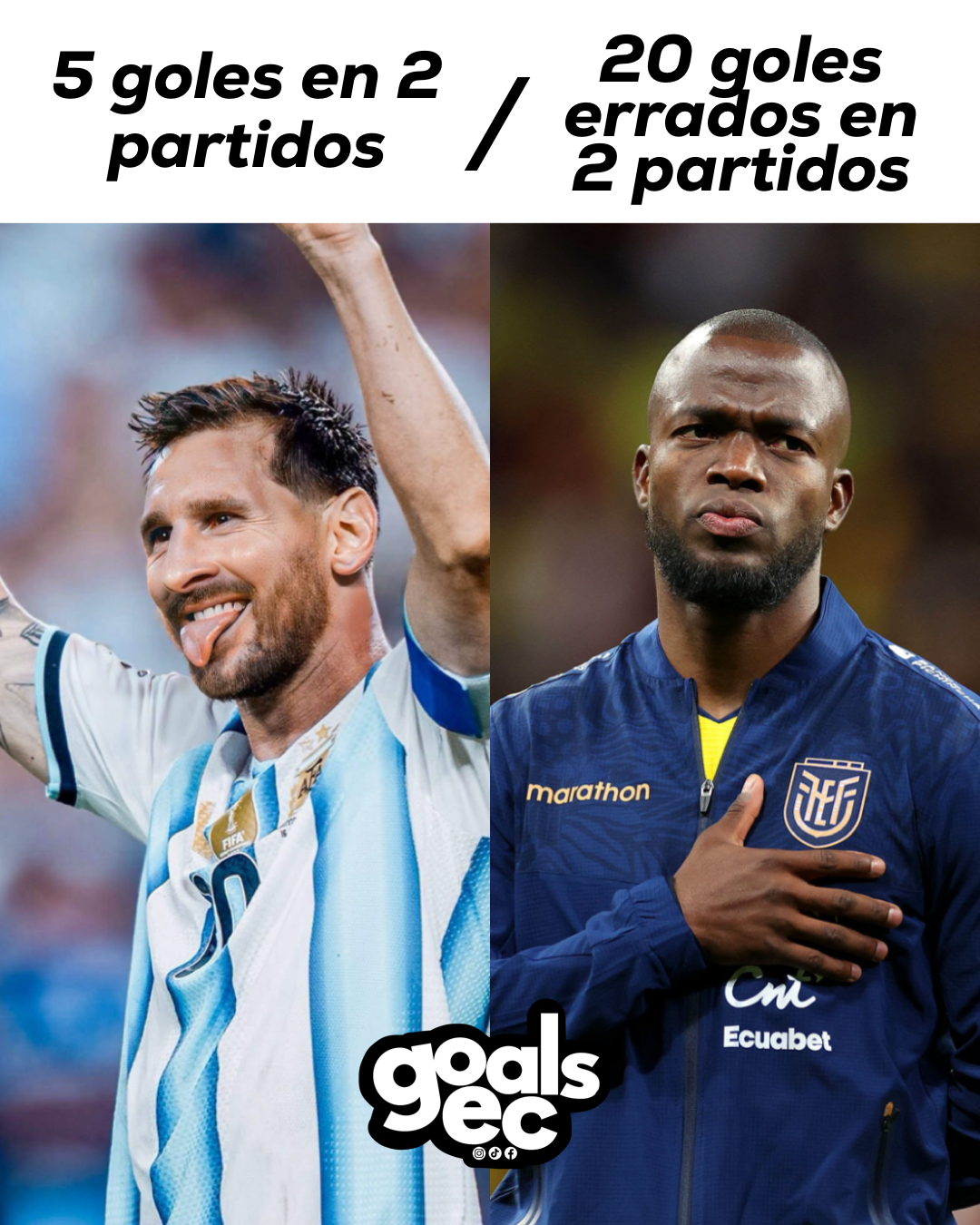 Messi y Enner Valencia: dos caras opuestas de la efectividad en el Mundial 2026